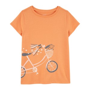 Orange Kid Bike Graphic Tee