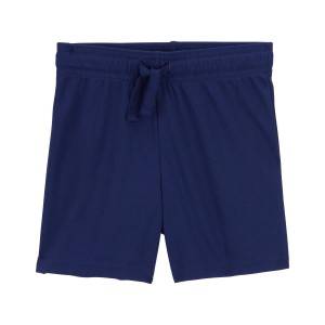 Navy Toddler Athletic Mesh Shorts