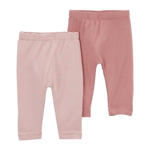 Pink Baby 2-Pack PurelySoft Pants