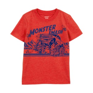 Red Baby Monster Smash Graphic Tee