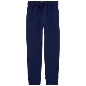 Navy Kid Pull-On French Terry Pants