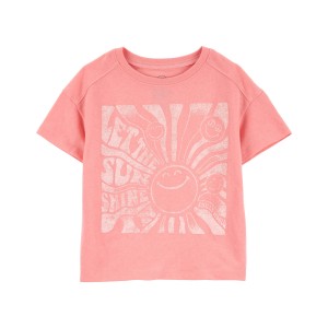 Pink Kid Let the Sun in Boxy-Fit Tee