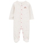 Ivory Baby Rainbow Snap-Up Footie Sleep & Play Pajamas