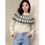 Fair Isle Mock-Neck Sweater