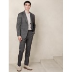 Tailored-Fit Glen Plaid Suit Jacket