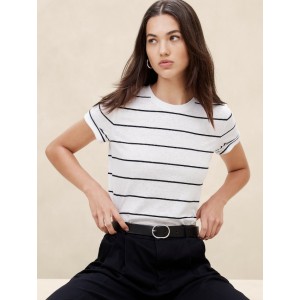 Linen-Blend T-Shirt