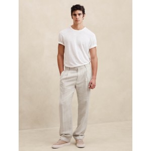 Linen-Blend Relaxed Wide Pant