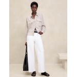 Linen-Blend Dolman-Sleeve Shirt