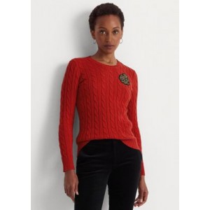 Bullion Cable-Knit Cotton Sweater