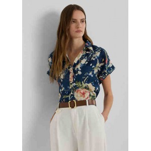 Relaxed Fit Floral Short Sleeve Shirt