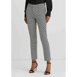 Womens Houndstooth Twill Cropped Pants