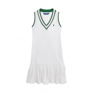 Girls 7-16 Cricket-Stripe Cotton Terry Dress