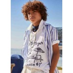 Boys 8-20 Embroidered Cotton Mesh Polo Shirt