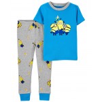 Blue Toddler 2-Piece Minions 100% Snug Fit Cotton Pajamas
