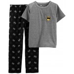 Multi Kid 2-Piece Batman Loose Fit Pajamas