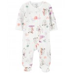 Ivory Baby Koala 2-Way Zip Thermal Sleep & Play Pajamas