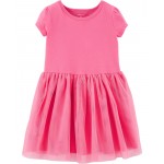Pink Toddler Tutu Jersey Dress