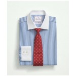 Brooks Brothers X Thomas Mason Cotton Poplin English Collar, Stripe Dress Shirt