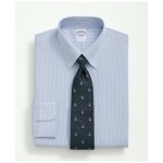 Supima Cotton Poplin Polo Button-Down Collar, Micro Checked Dress Shirt