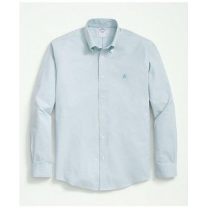 Stretch Cotton Non-Iron Oxford Polo Button Down Collar Shirt