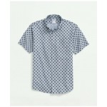 Short Sleeve Shirt In Linen-Cotton Floral Print