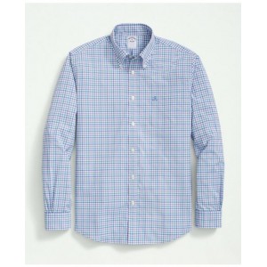 Performance Series Stretch Button-Down Collar, Checked Sport Shirt