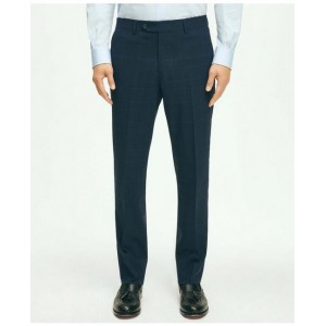 Brooks Brothers Explorer Collection Classic Fit Wool Checked Suit Pants