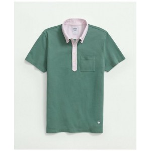 The Vintage Oxford-Collar Polo Shirt In Supima Cotton Blend