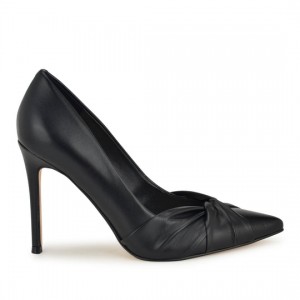 Faiza Knotted Pointy Toe Pumps