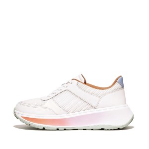 Ombre-Sole Leather/Mesh Flatform Sneakers