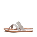 Shimmerlux Strappy Toe-Post Sandals