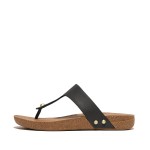 Leather Toe-Post Sandals