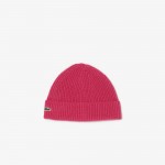 Womens Ribbed Knit Cashmere Beanie