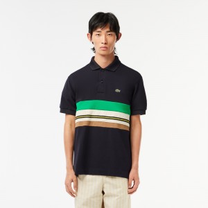Mens Made in France Contrast Stripe Polo
