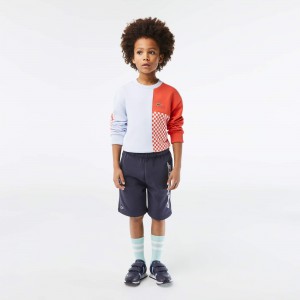 Kids Organic Cotton Contrast Branding Shorts
