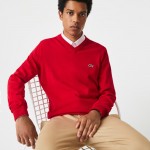 Monochrome Cotton V Neck Sweater