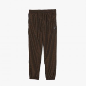 Mens Water-Repellent Check Twill Joggers