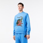 Men's Lacoste x Netflix Organic Cotton Fleece Print Sweatshirt