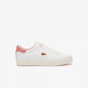 Womens Powercourt Leather Sneakers