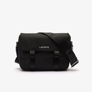 Unisex Active Nylon Zip-Up Pocket Shoulder Bag