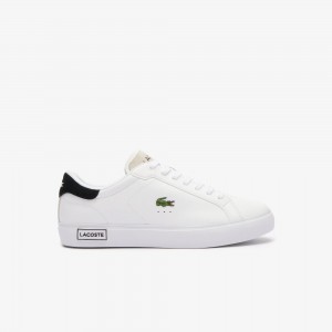Mens Powercourt Logo Tongue Leather Sneakers