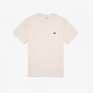Mens Regular Fit Speckled Print Cotton Jersey T-Shirt