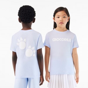 Kids Croc Print Cotton T-Shirt