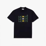 Mens Heavy Cotton Tennis Ball Print T-Shirt