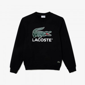 Crocodile Print Crew Neck Sweatshirt
