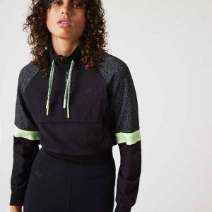 Women's SPORT Loose Fit Cropped Colorblock Sweatshirt