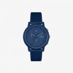 Mens Lacoste.12.12 Chrono Watch Blue Silicone