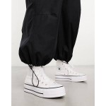 Converse Chuck Taylor Lift Hi platform trainers in white - WHITE