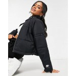 Nike Air cropped padded synthetic jacket in black