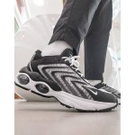 Nike Air Max TW trainers in black white and grey